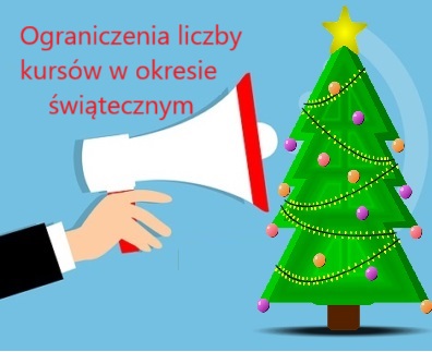 Ograniczenia kursów w okresie świątecznym